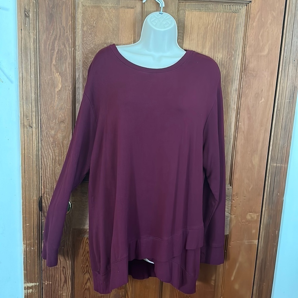A New Day Women’s Maroon Sweatshirt Size XXL